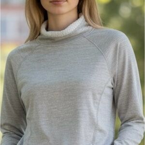 RBX Light Gray Turtleneck Pullover Sweater